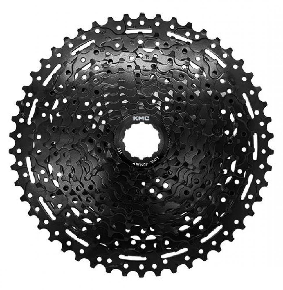 KMC REACT Kassette 11-fach 11-50Z schwarz für E-Bikes, zuverlässige Schaltperformance.
