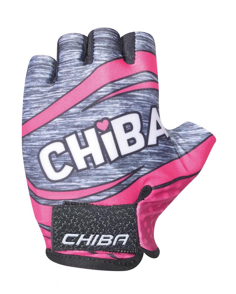CHIBA Kids - Kinder Radhandschuhe S pink, atmungsaktiv & rutschfest