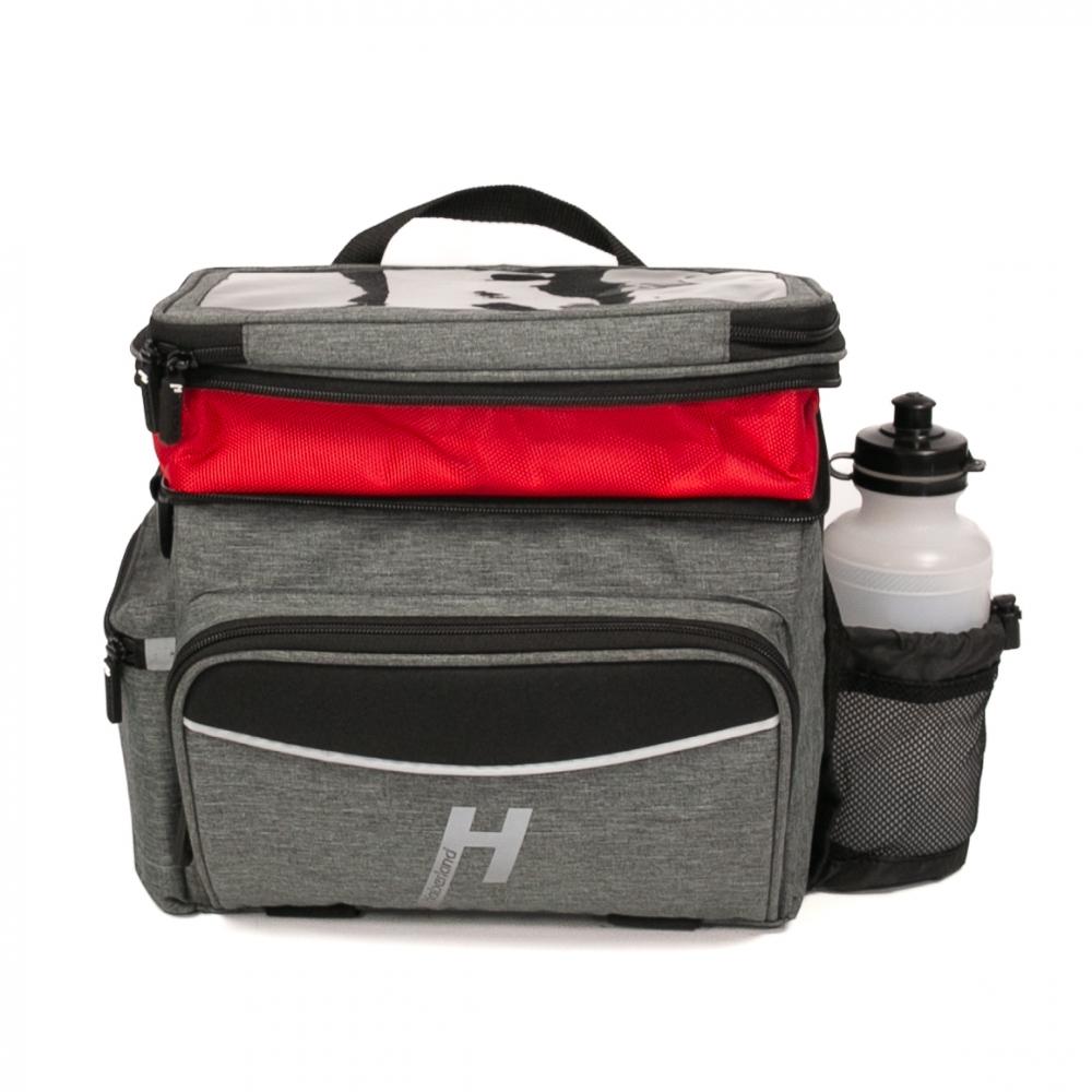 Haberland Lenkertasche 10l Max Plus grau - praktische Lenkertasche mit KLICKfix