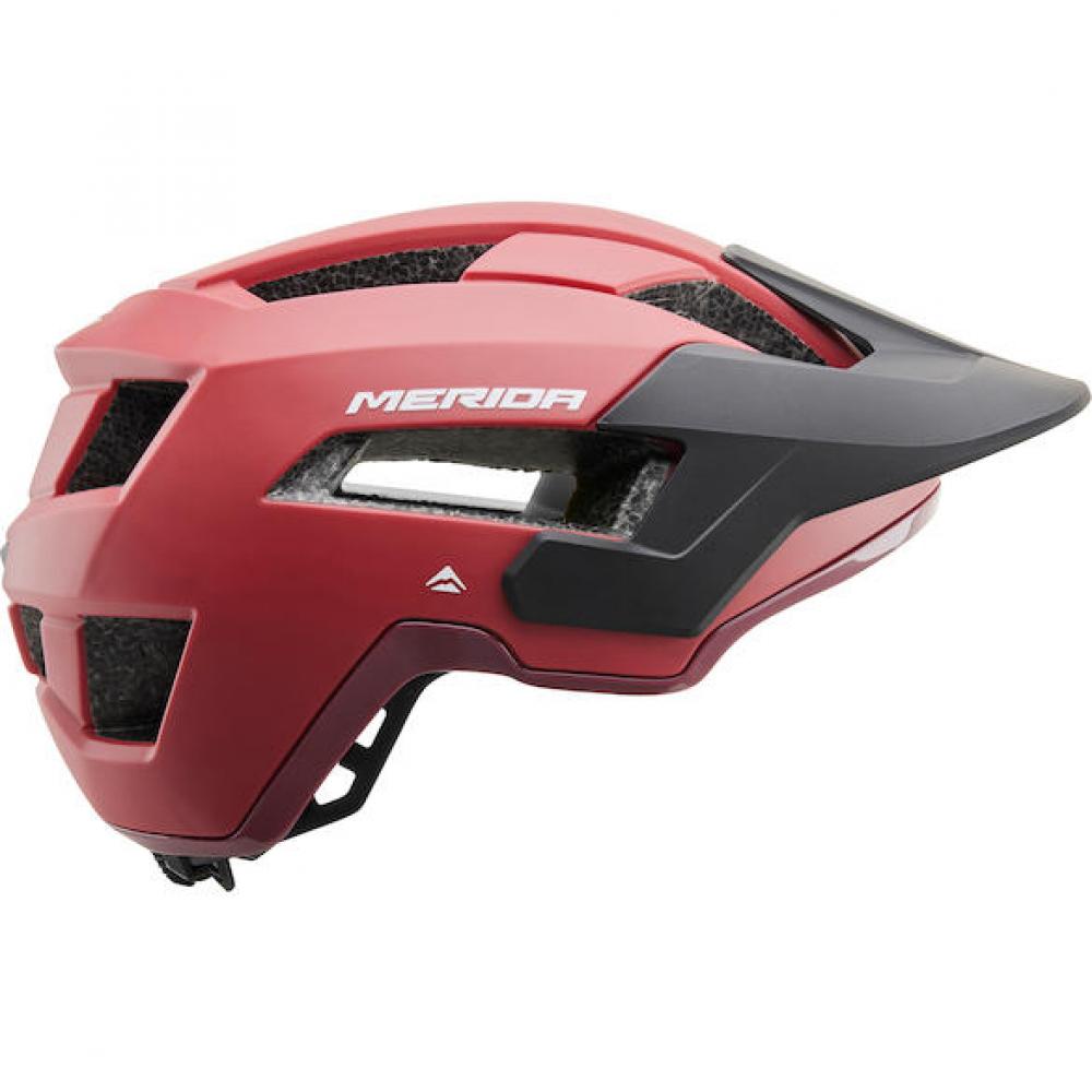 Merida Helm Northshore rot 58-62 cm Rot - komfortabler Trail- und All-Mountain-Schutz