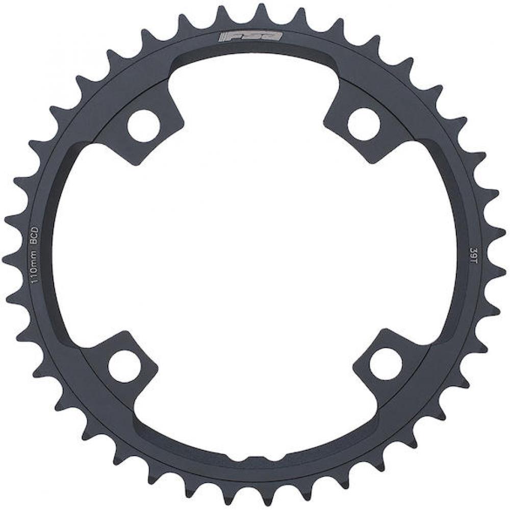 Vision Kettenblatt Road Powerbox/SL-K ABS 4-Arm 110 mm x 44 T Stealth black - präzise Schaltperformance