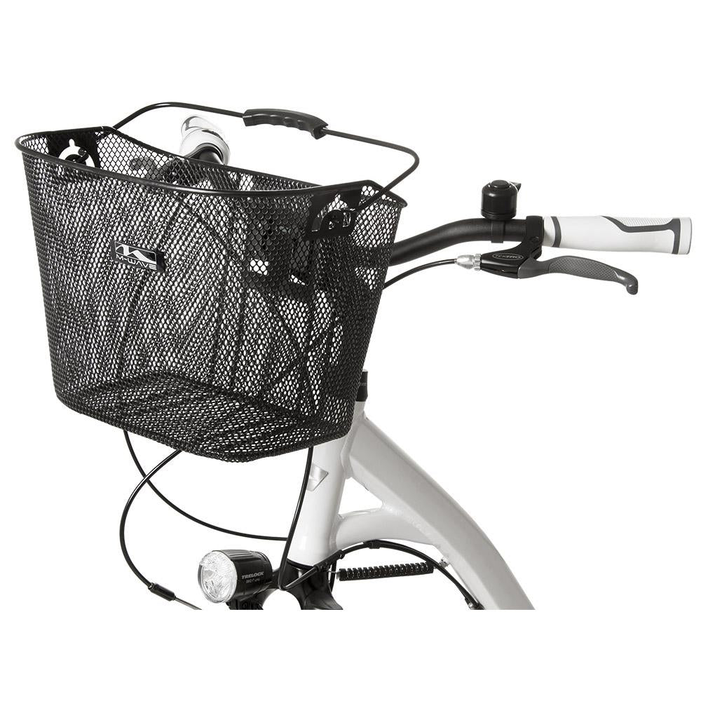 M-WAVE BA-F Clip Bar Lenkerkorb robuster Drahtkorb mit Clip-On-Halterung für den Fahrradlenker