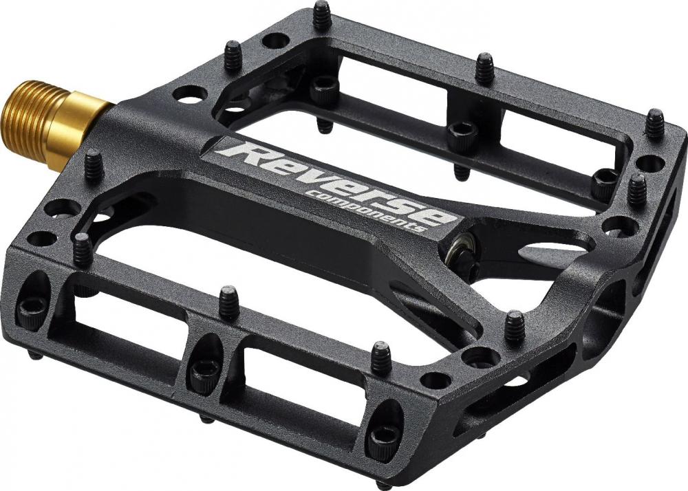 Reverse Pedal MTB Black One Titanium AL6061 40 Alu-Pins schwarz/schwarz