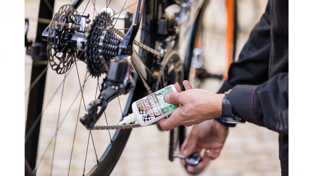 Finish Line Keramik Wachsschmiermittel 120ml - Kettenschmierstoff mit Teflon für langanhaltenden Schutz, leiser Lauf und saubere Schaltung