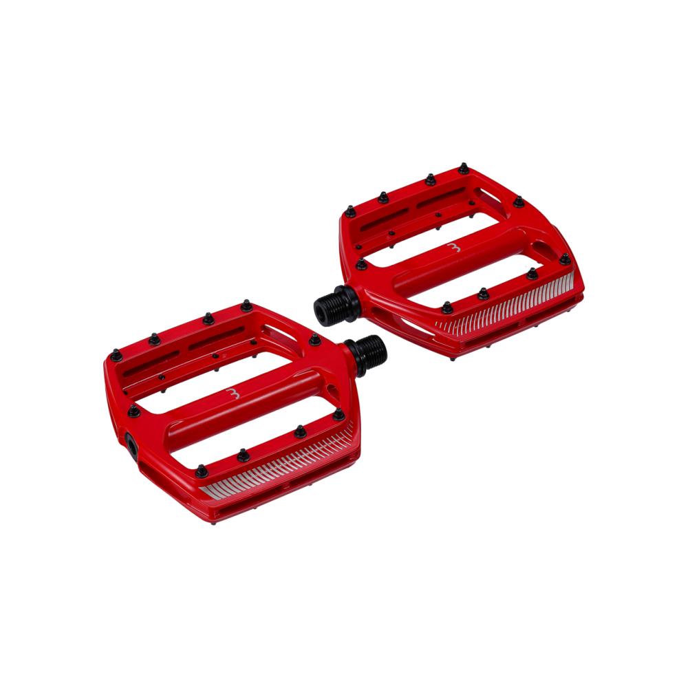 BBB Cycling BBB Pedale CoolRide MTB rot One Size rot - griffiges MTB-Plattformpedal
