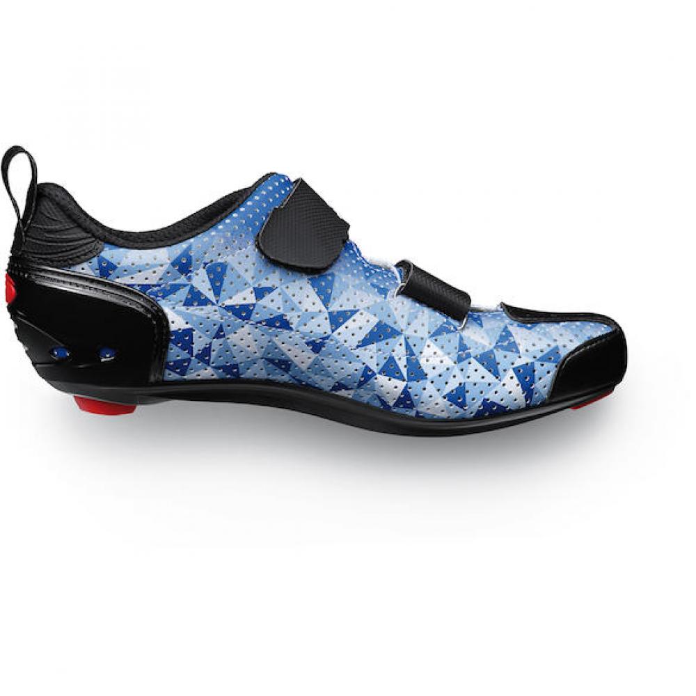 Sidi ROAD T-5 Air blue/white/black 43 Blau/weiß/schwarz - leichter Triathlon-Rennradschuh