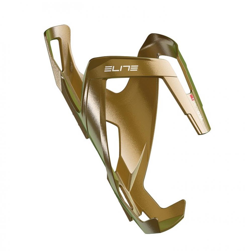 Elite Vico Glam Trinkflaschenhalter, gold metallisch, für Fahrräder.
