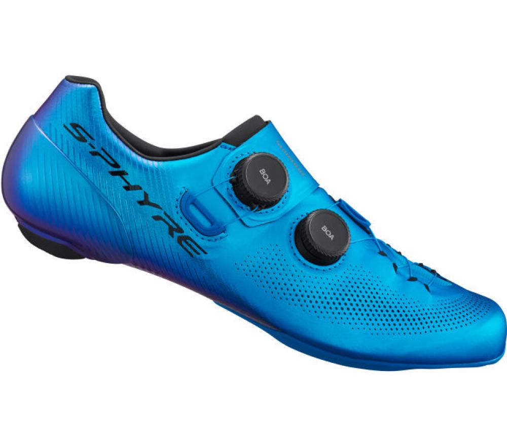 SHIMANO RC903 Rennradschuhe - SPD-SL, Wide Fit, Größe 46, Blau