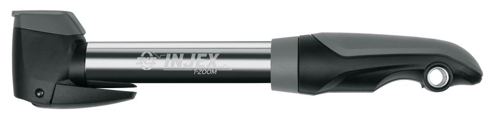 SKS Injex T-Zoom Minipumpe: langlebige, kompakte Handpumpe für Presta & Schrader Ventile, ideal für unterwegs.