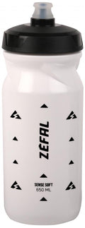 Zéfal Trinkflasche Sense Soft Weiß 650 - leichte, dichte Sporttrinkflasche 650 ml