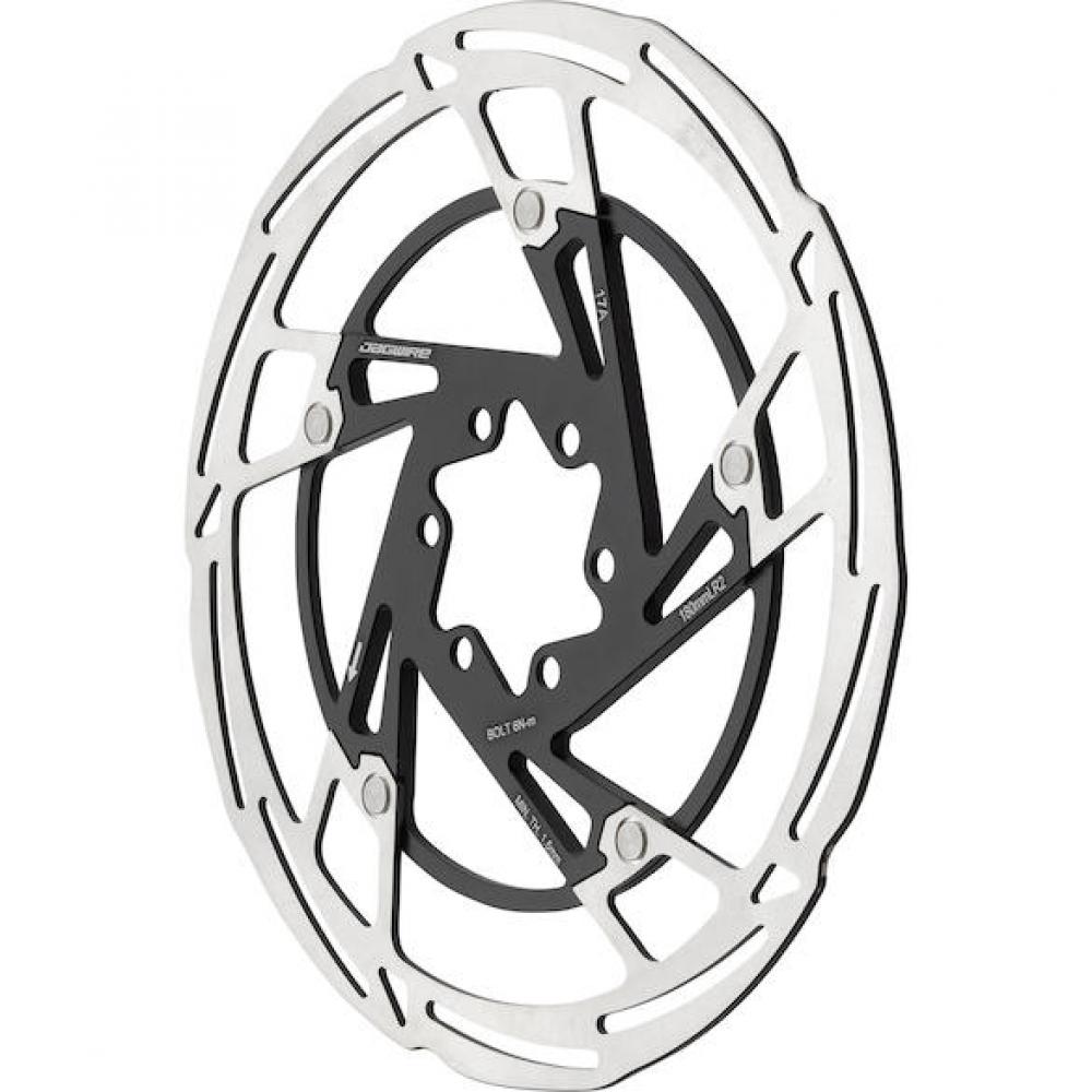 Jagwire Bremsscheibe Pro LR2 6-Loch 180 mm - Leichte Edelstahl-Bremsscheibe mit Aluminium-Spider