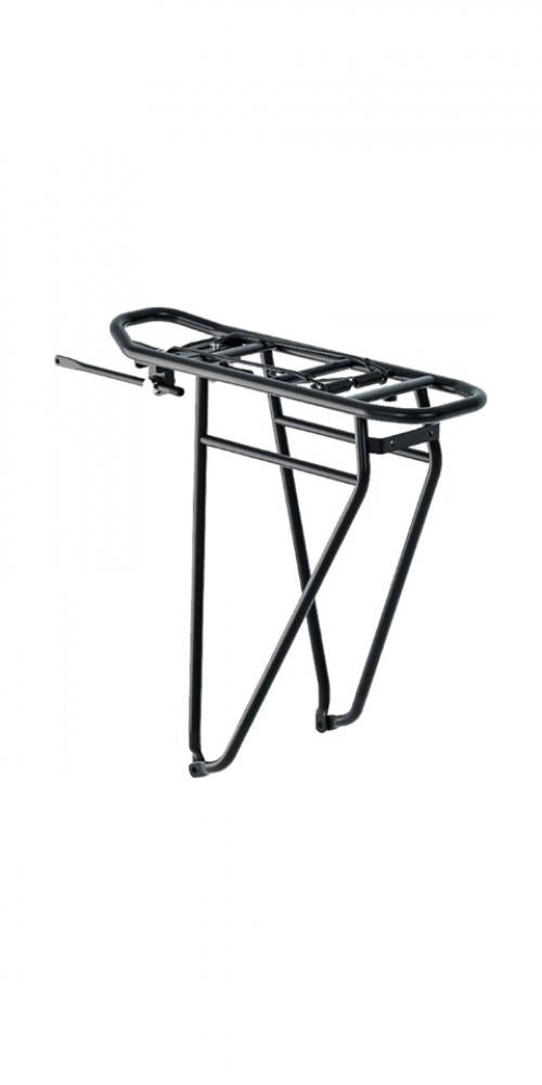 Racktime Gepäckträger Basic 2.0 Tour 29\", Aluminium, schwarz, Snapit 2.0-kompatibel, mit Federklappe, max. Traglast 25 kg, zweite Gepäckebene