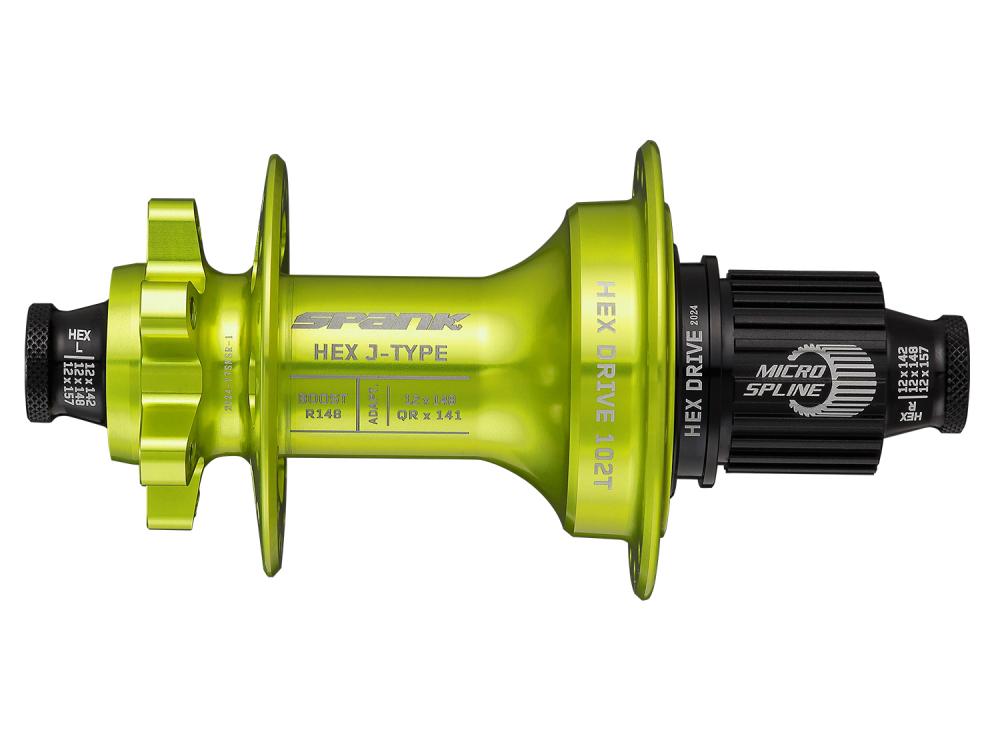 Spank HEX J-Type Boost R148 HG Hub 102T 32H rear hub green 32