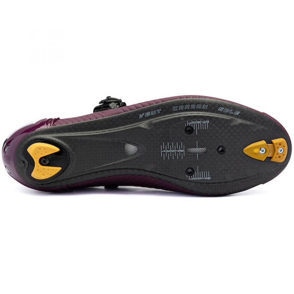 Sidi ROAD Wire 2S wine 44,5 weinrot - steifer Rennradschuh mit Carbonsohle