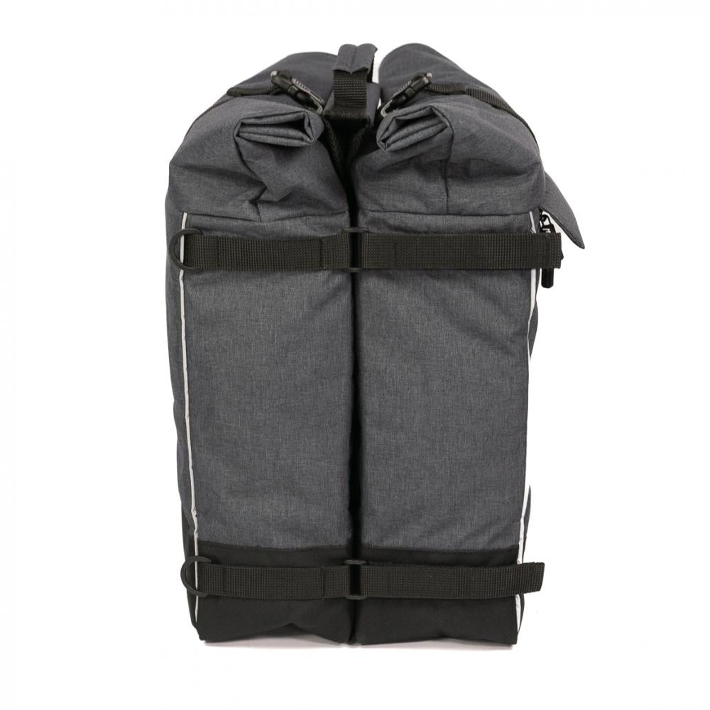 Haberland Rucksack-Doppeltasche Double Loader anthrazit - flexible Gepäckträger- und Rucksacklösung