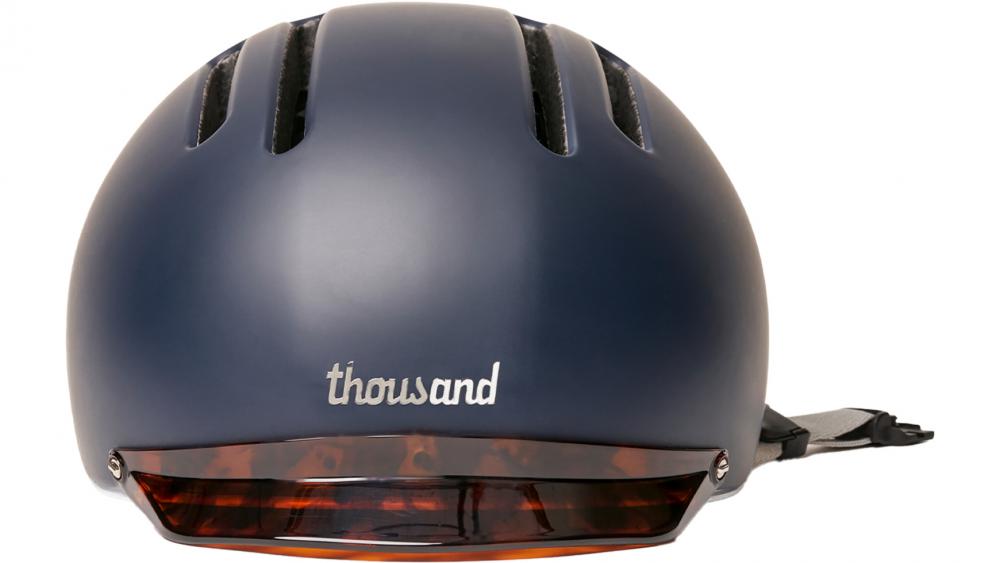 Thousand Chapter Club Navy M MIPS Fahrradhelm - stylischer Urban-Helm mit MIPS-Sicherheitssystem, integrierter Visierhalterung, Belüftung, Größe M 57-59 cm