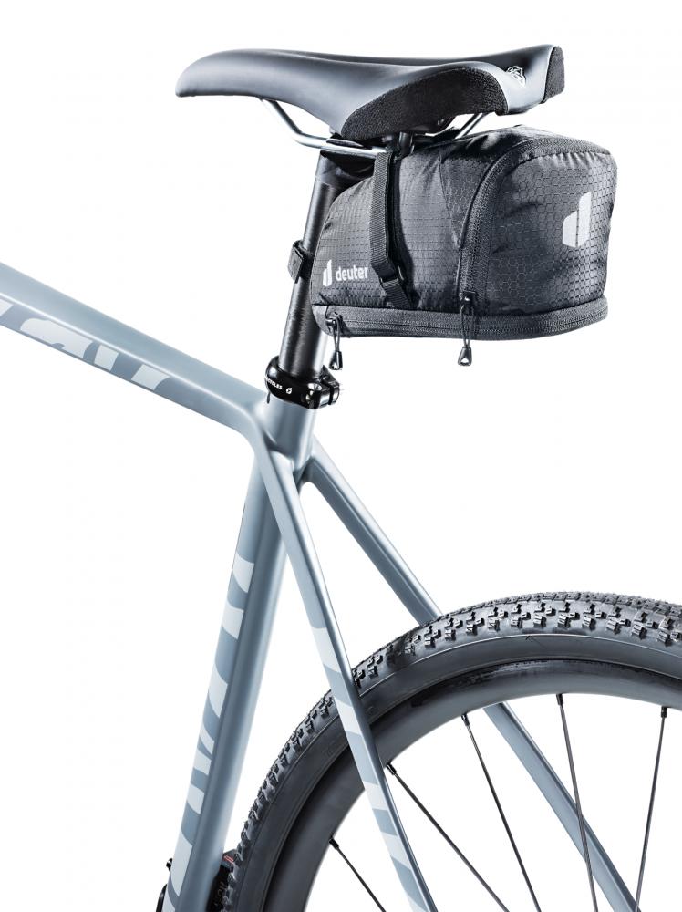 Bike Bag 1.1 + 0.3 Satteltasche Schwarz - Leichte Fahrradtasche mit Klettverschluss