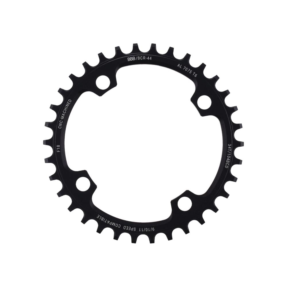 BBB Cycling Kettenblatt MTBGear narrow wide 34T/104mm anthrazit - präziser MTB-Kettenhalt