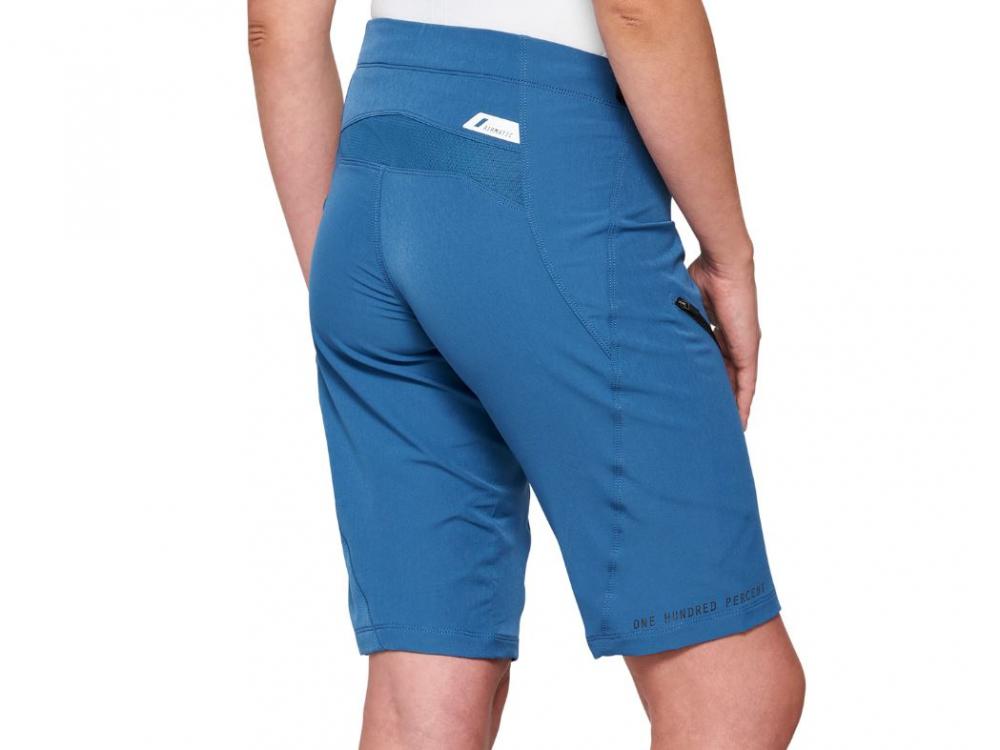100% Airmatic Womens Shorts M Slate Blue - komfortable All-Mountain MTB-Shorts