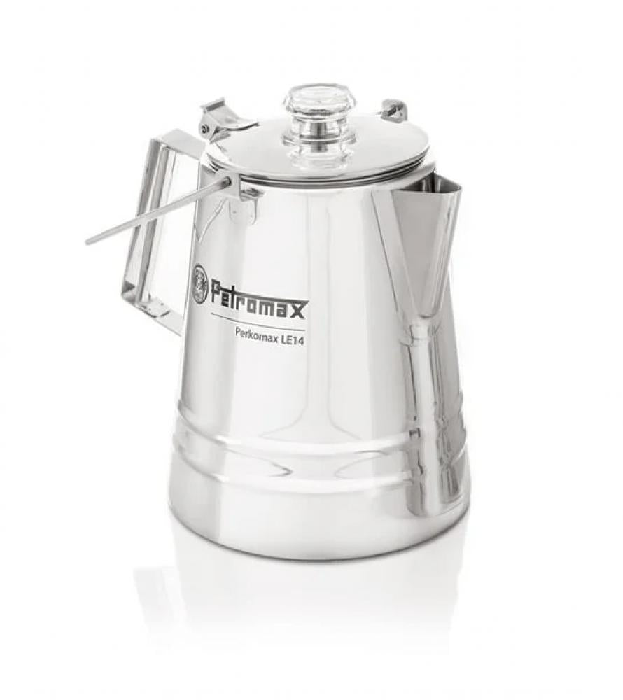 Petromax Perkolator Perkomax le14 Edelstahl 1,5 Liter Perfekter Kaffeegenuss für Camping & Outdoor, robust & hitzebeständig, für Feuerstelle & Herd geeignet