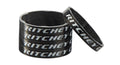 Ritchey WCS Carbon Spacer Set, 1 1/8 Zoll, 10mm, glänzend UD Carbon für Fahrradgabel, gestapelt und einzeln.