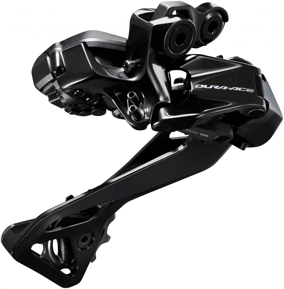 Shimano Dura-Ace RD-R9250 Di2 Schaltwerk 12-fach schwarz - 37 Zähne Gesamtkapazität - kabellos - integrierter Ladeanschluss