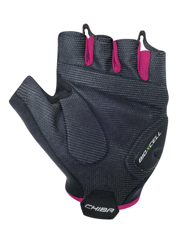 CHIBA BioXCell Super Fly - Radhandschuhe L schwarz/pink mit 2-stufiger Polsterung
