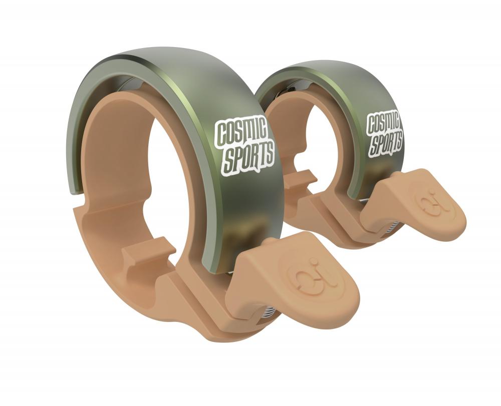 Knog Fahrradklingel Oi Classic groß 23.8 - 31.8mm sand braun matt.