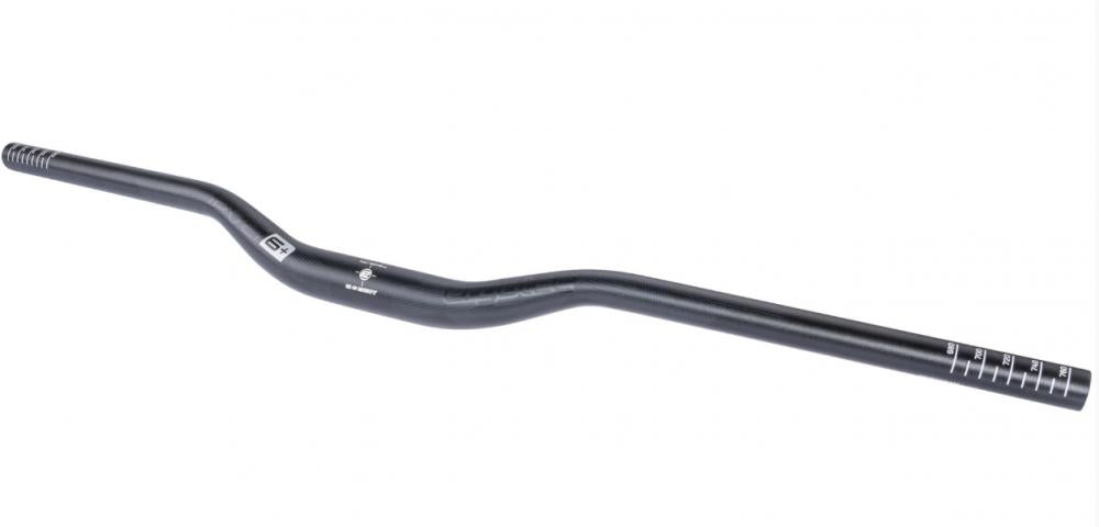 Humpert/Ergotec Ergotec Lenker Riser Bar 30 6+ schwarz sand 31.8mm 800mm 30mm Rise 12° Back-Sweep AL7050 T76 Safety Level 6+ - 31.8 mm