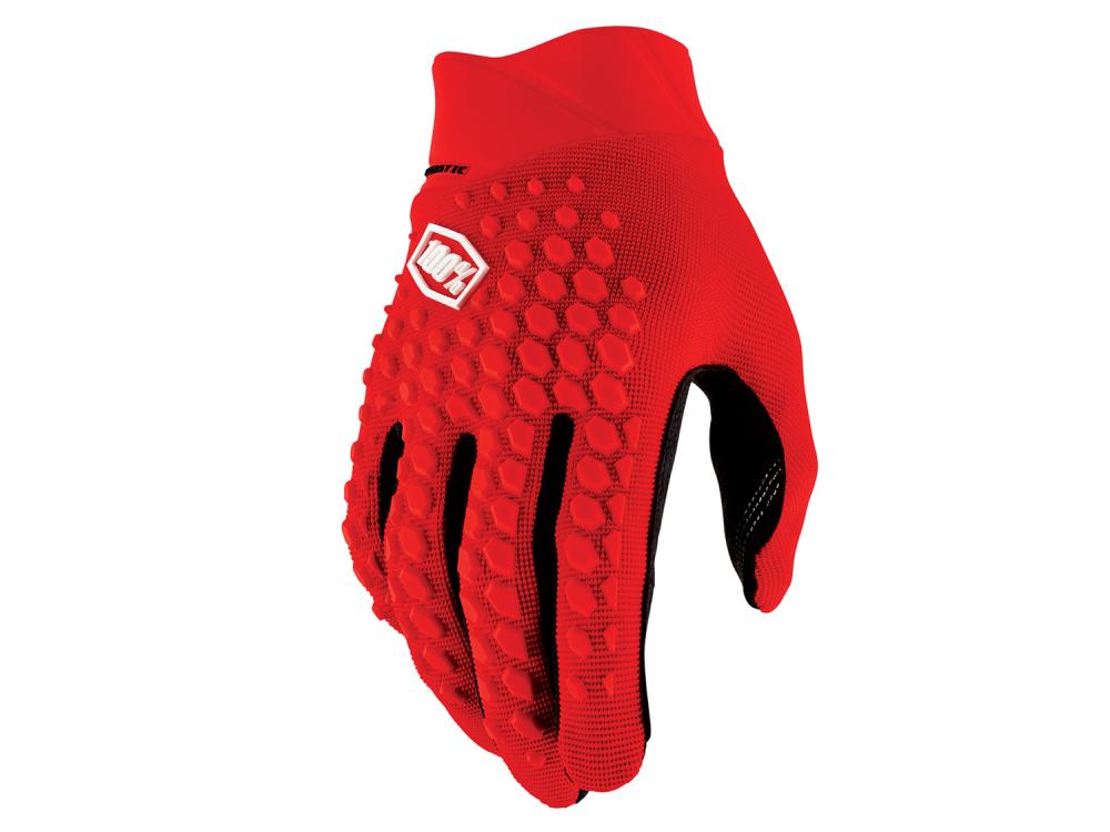 100% Geomatic Gloves XXL red - vielseitiger MTB-Handschuh mit hohem Tragekomfort
