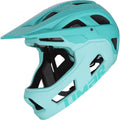 Limar Livigno + Mips Matt Deep M Minzgrün - leichter Fullface-Helm mit maximalem Schutz