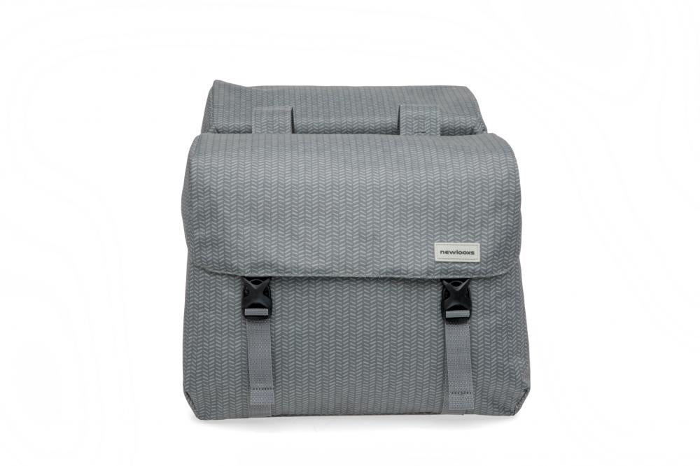 New Looxs Doppelpacktasche Mondi Joy Double Nima 2x18L Grey - stilvolle Fahrrad-Gepäckträgertasche