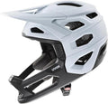 uvex revolt - leichter MTB-Helm - abnehmbarer Kinnschutz - 16 Belüftungen - Monomatic-Verschluss - FlexShield - cloud-black matt - 57-61 cm