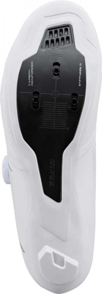 SHIMANO Fahrradschuhe RC503 Herren/Damen Road SPD-SL Fahrradschuhe Größe 44, Weiß