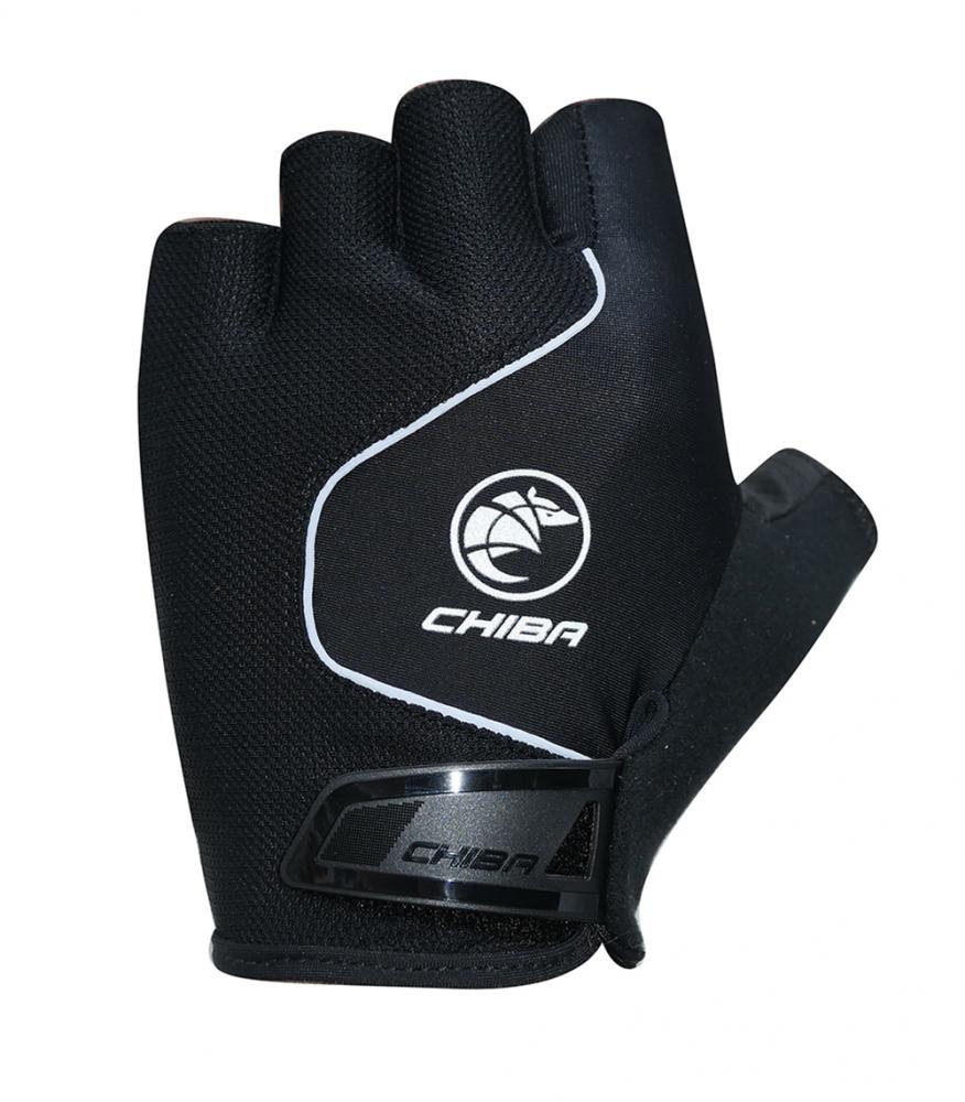 CHIBA Cool Air - Radhandschuhe kurz, schwarz, Größe L, atmungsaktiv