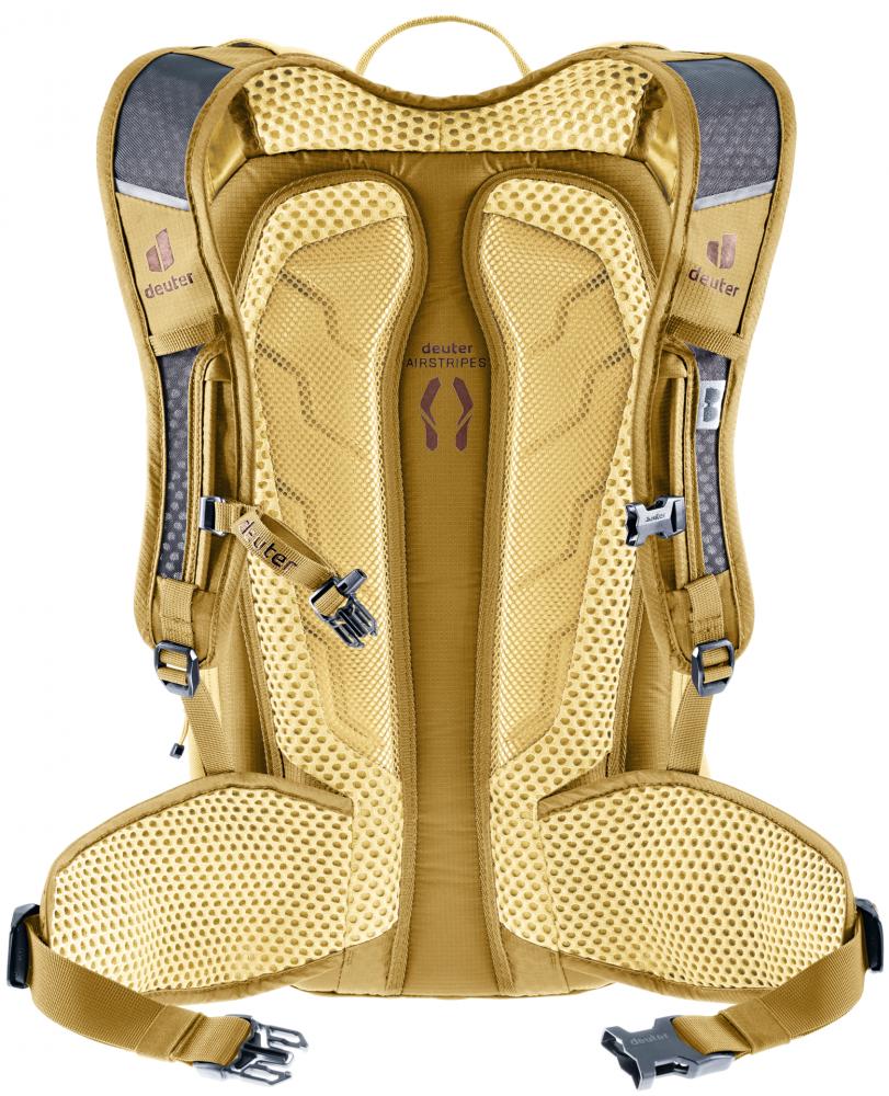 Deuter Compact EXP 14+3 Fahrradrucksack 14 Liter Savanna-Dune - Airstripes-Rückensystem
