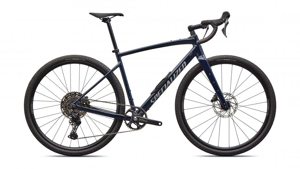 SPECIALIZED Diverge 4 Sport Alloy Gravelbike Shimano CUES Gloss Dark Navy-Dolomite Metallic Rahmenhöhe 56 cm