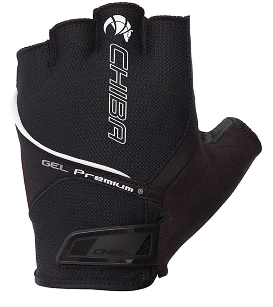 CHIBA Gel Premium - Radhandschuhe kurzfinger schwarz XS, atmungsaktiv & gepolstert