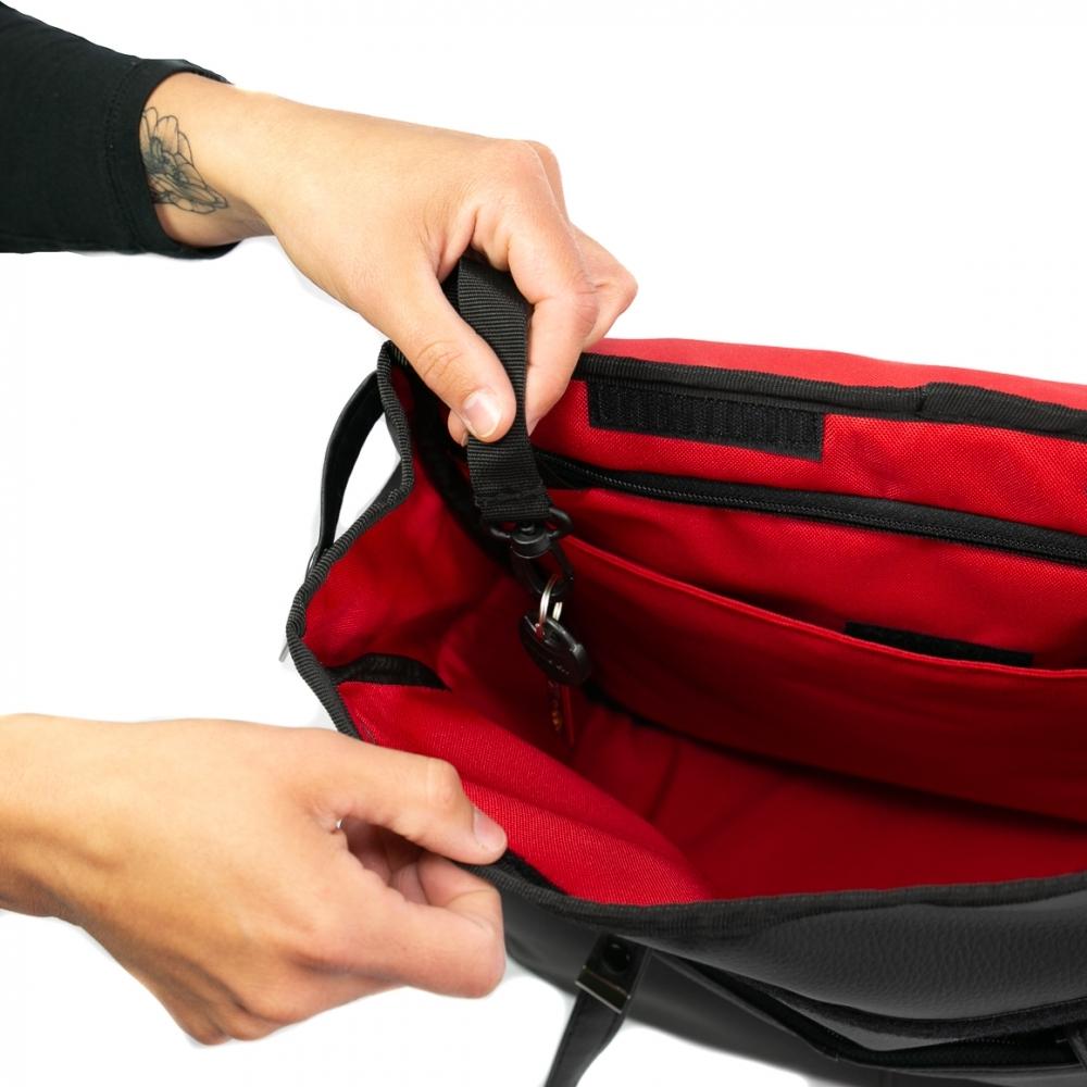 Haberland Business-Tasche Lifestyle schwarz - elegante Fahrradtasche für Laptop & Alltag