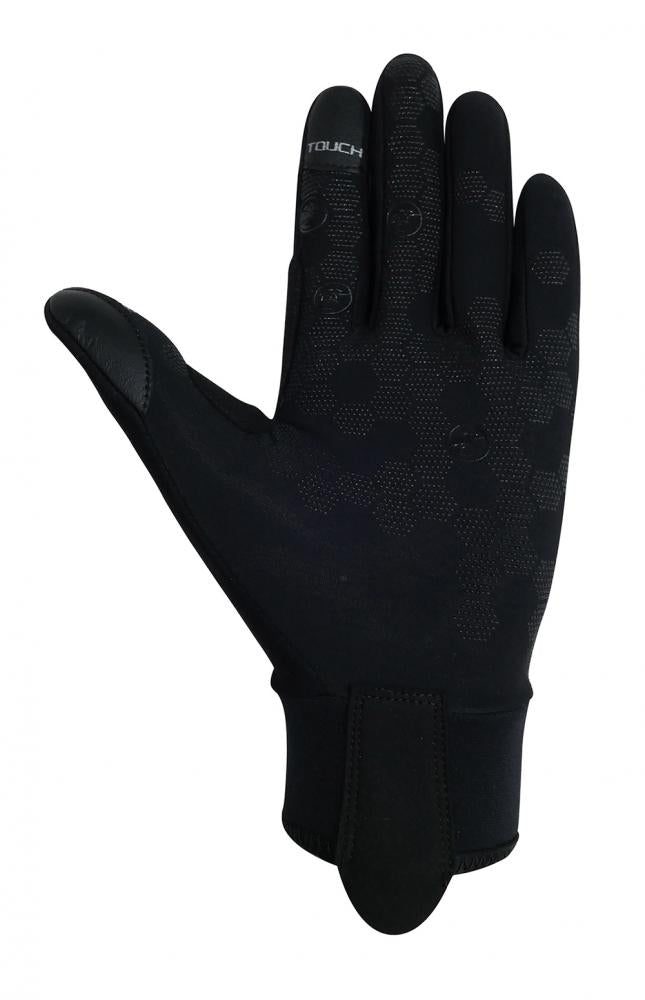 CHIBA Overflap Light - Radhandschuhe L hellgrau, wind- & wasserdicht, Thermofleece, Touchfinger