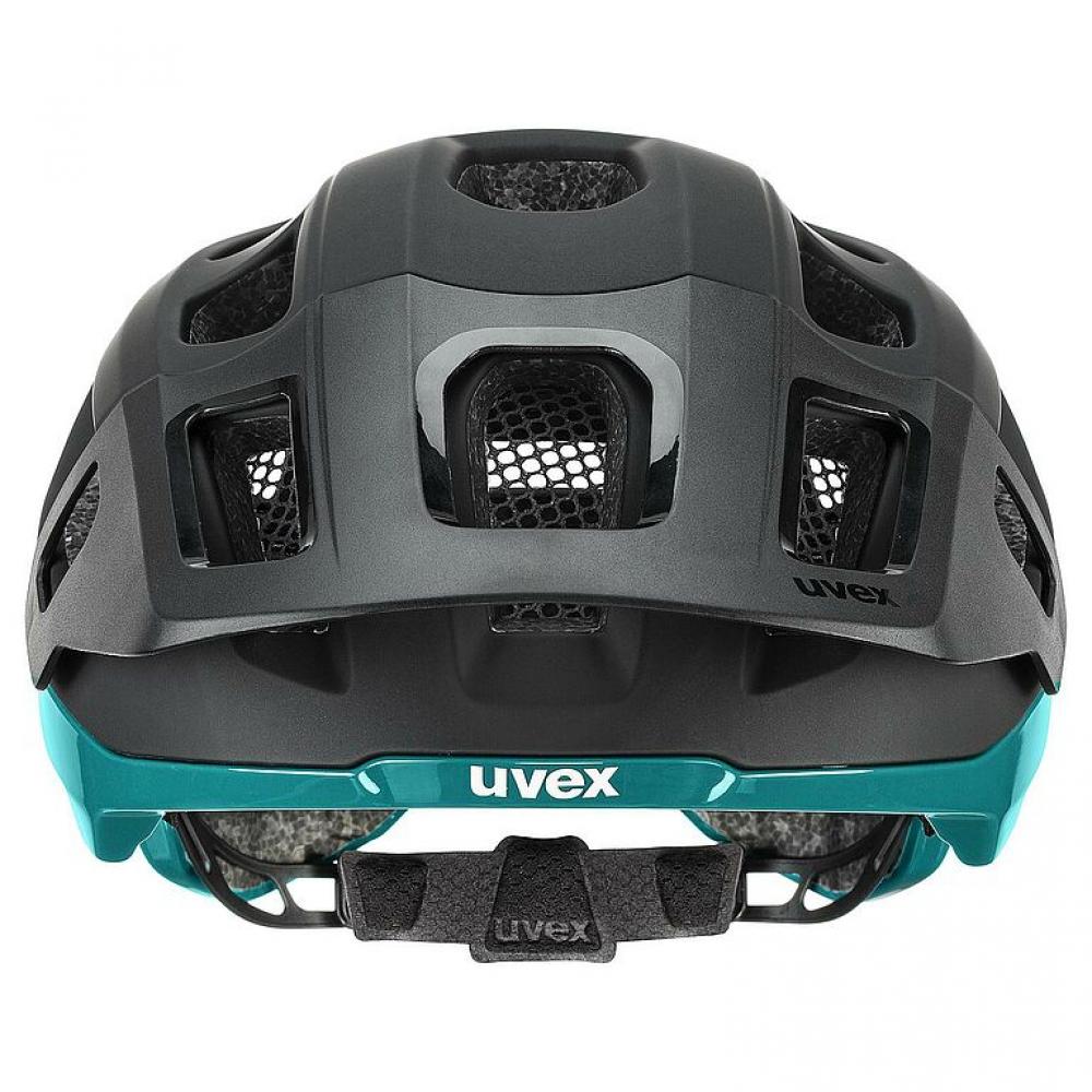 Uvex React MTB-Helm black-teal matt 56-59 cm - Double Inmould, 3D IAS, Monomatic, EN 1078