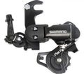 Shimano Tourney RD-FT35 Schaltwerk kurz mit Adapter für 6/7-fach Fahrräder, schwarz.