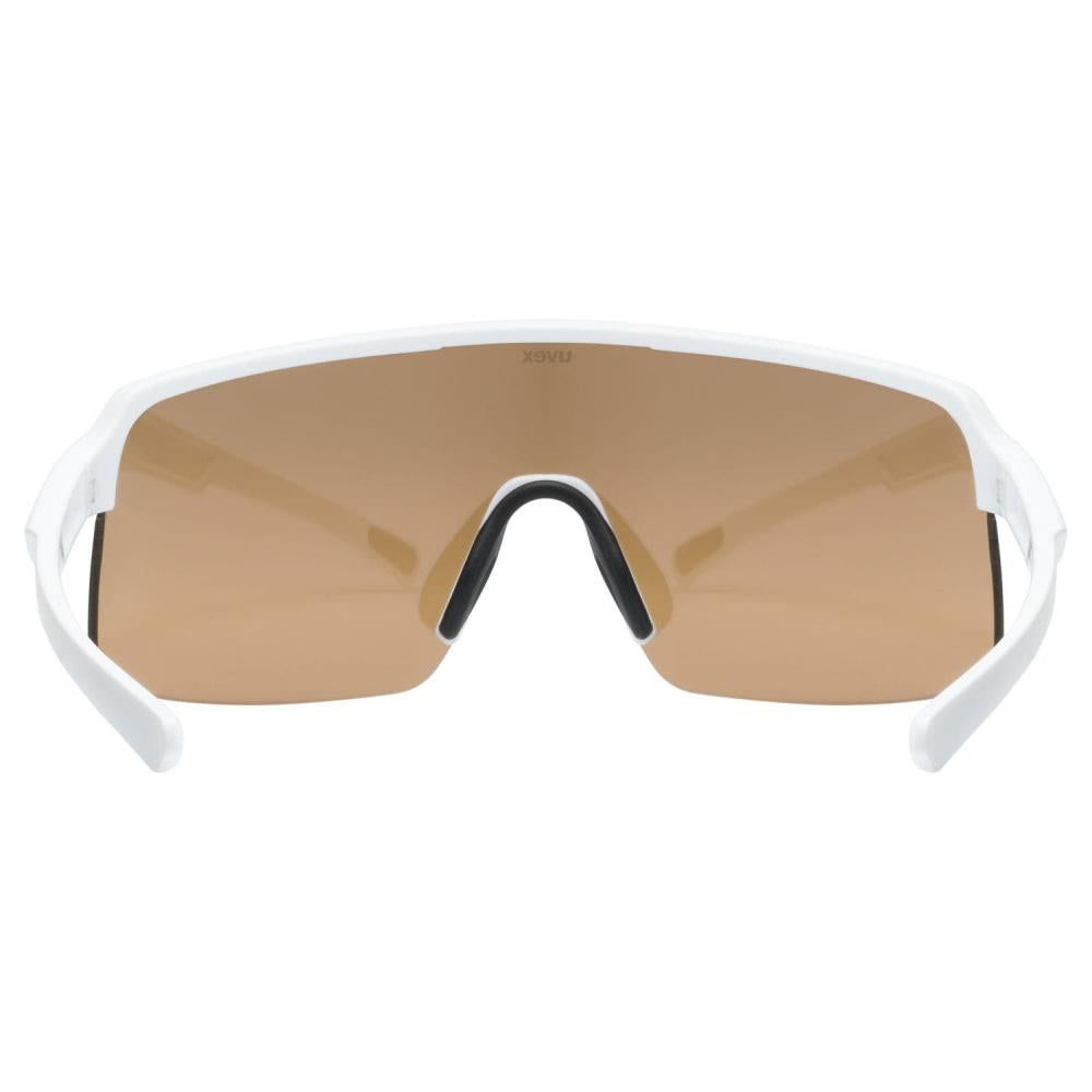 uvex Dyrt White Matt - Mirror Gold Sonnenbrille, Einheitsgröße