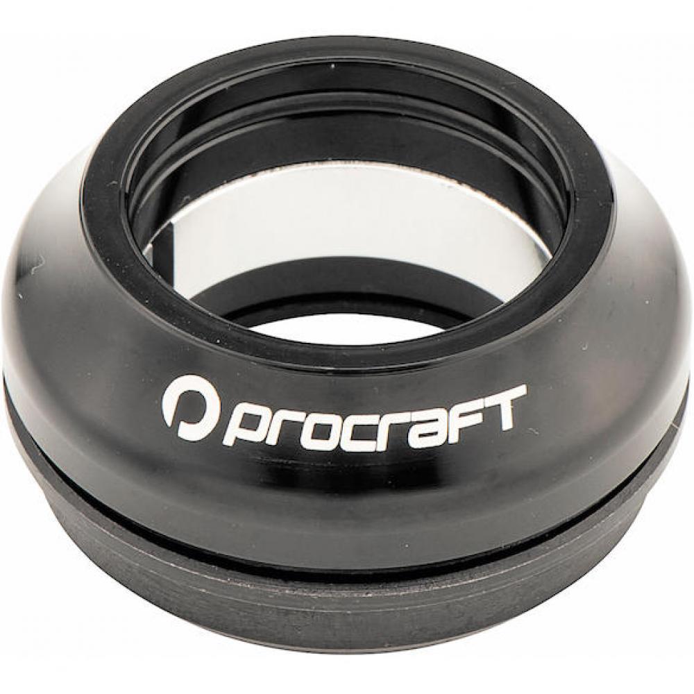 Procraft Steuersatz SIO 1 1/8" Schwarz - semi-integrierter Ahead-Steuersatz oben
