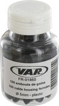 VAR 100 Stück Außenhüllenendkappe FR-01860 Ø 5 mm - saubere, zuverlässige Bremszug-Abschlüsse