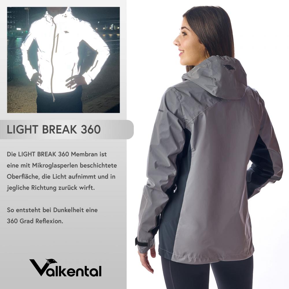 Valkental Damenjacke Softshell 4XL grau