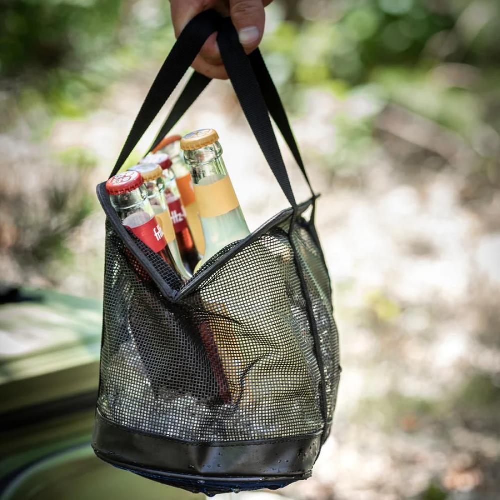 Petromax Netzeinsatz für Kühlrucksack 22 Liter - Einsatzkorb aus strapazierfähigem Mesh-Material, schwarz