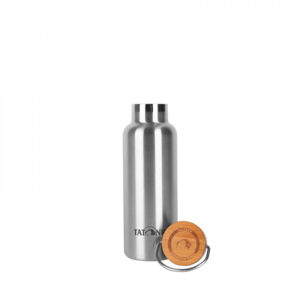 Tatonka Hot + Cold Stuff BambooLid 500 - Isolierflasche Unisex mit doppelwandiger Vakuumisolierung