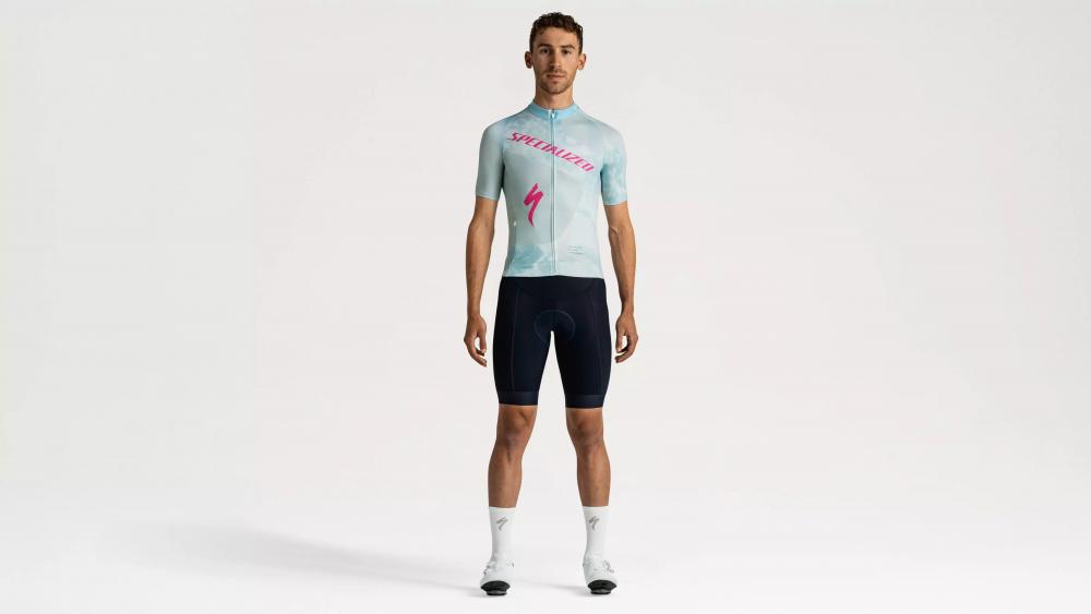 FOUNDATION SBC FOUNDATION GRAPHIC JERSEY SS MEN SEA/RBLPNK FOCAL XS - Radtrikot kurzarm