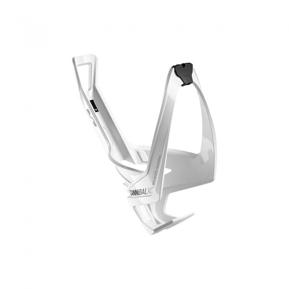 ELITE CANNIBAL XC Flaschenhalter One Size WHITE GLOSSY black - seitlicher Zugriff & bio-basiert